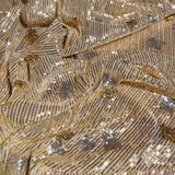 Imperial Gold & Silver Sequin Net Fabric