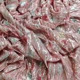 Opulent Blush Sequin Fabric on Soft Net