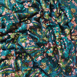 Regal Emerald Sequin Couture Fabric