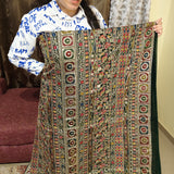 Dark Green Heavy Embellished Georgette Fabric