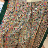 Dark Green Heavy Embellished Georgette Fabric