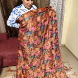 Bronze Copper Jacquard Silk Fabric