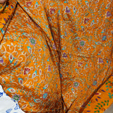 Mustard Yellow Crepe Silk fabric