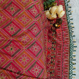 Rose Pink Embroidered Georgette Saree