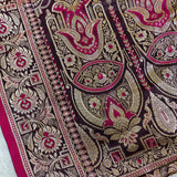 Royal Plum Gold Banarasi Silk Saree