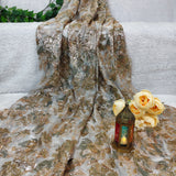 Ivory Floral Luxury Jacquard Fabric
