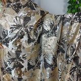 Luxury Black Brocade Jacquard Fabric