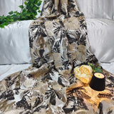 Luxury Black Brocade Jacquard Fabric