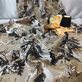 Luxury Black Brocade Jacquard Fabric