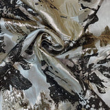 Luxury Black Brocade Jacquard Fabric