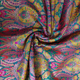 Royal Emerald Brocade Jacquard Fabric