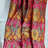 Royal Burgundy Brocade Jacquard Fabric
