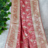 Royal Fuchsia Pink Silver Banarasi Silk Saree