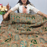 Royal Pista Green Heritage Embroidered Crepe - 2 Piece Set