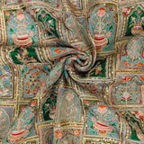 Royal Pista Green Heritage Embroidered Crepe - 2 Piece Set