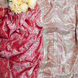 Pink Banarasi Silk Saree