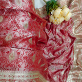 Pink Banarasi Silk Saree